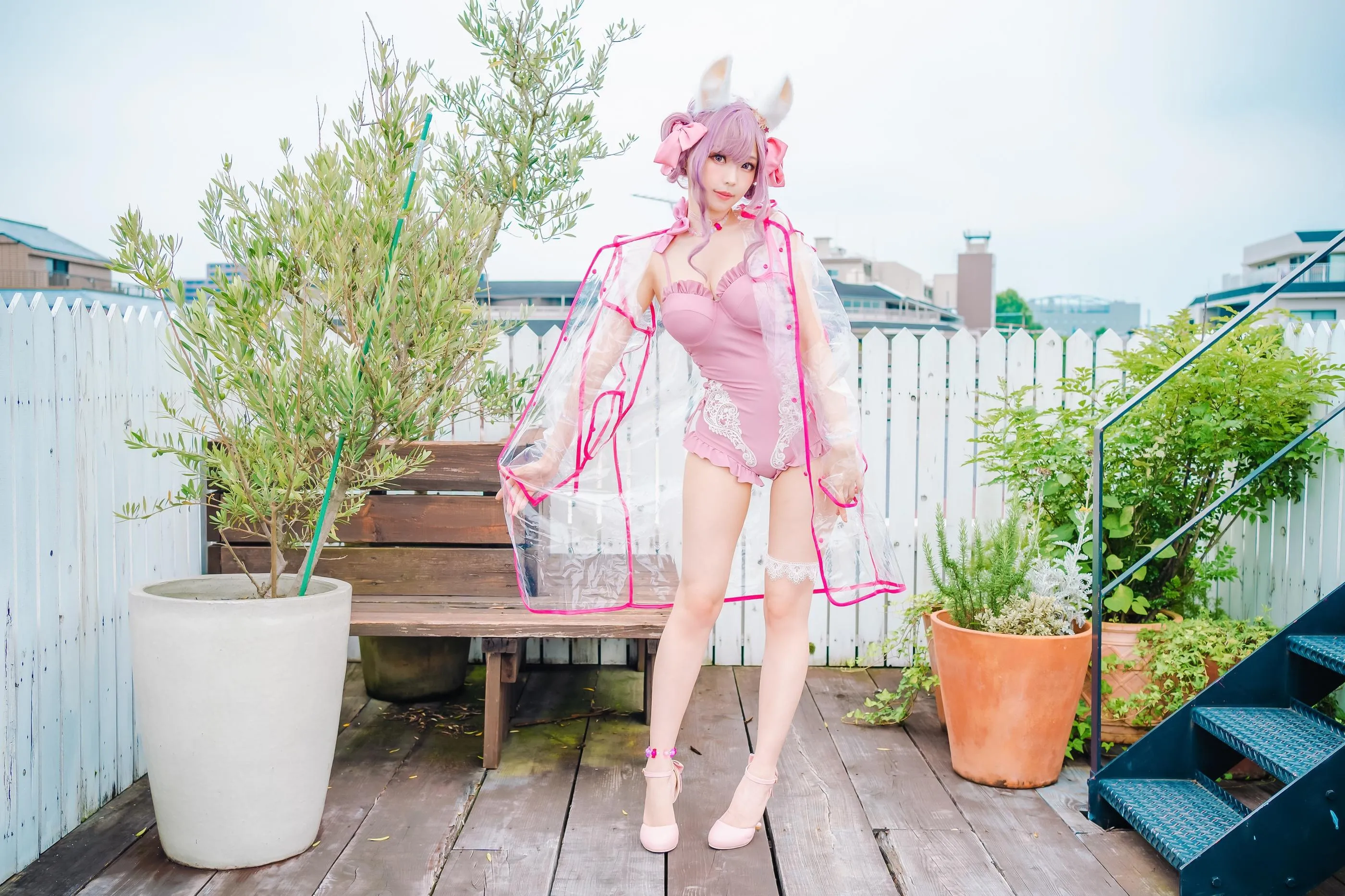ElyEE子 – NO.82 Fluffy Summer – Original Swimsuit-粉色 [54P]插图7